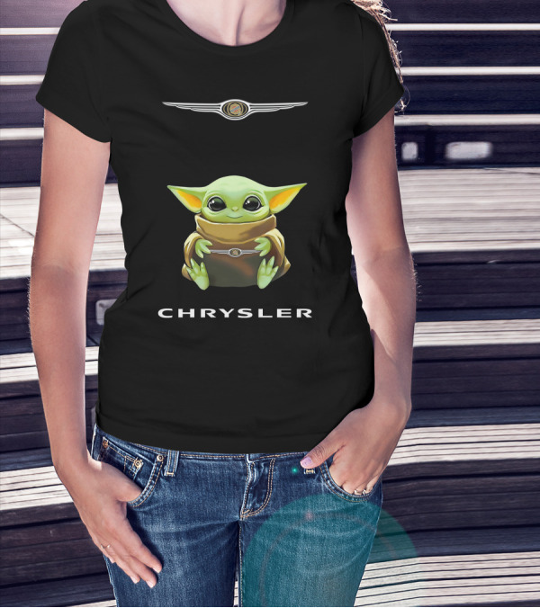 Baby Yoda Holding Chrysler T-Shirt