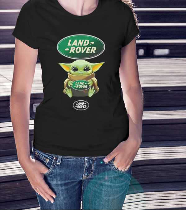 Land Rover Baby Yoda Hugging T-Shirt
