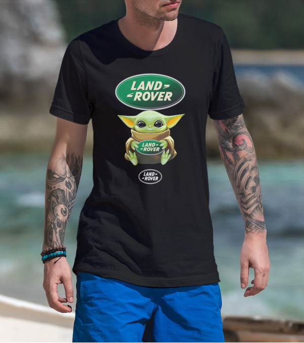 Land Rover Baby Yoda Hugging T-Shirt