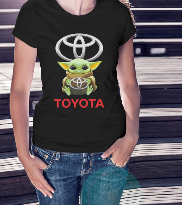 Baby Yoda Holding Toyota T-Shirt
