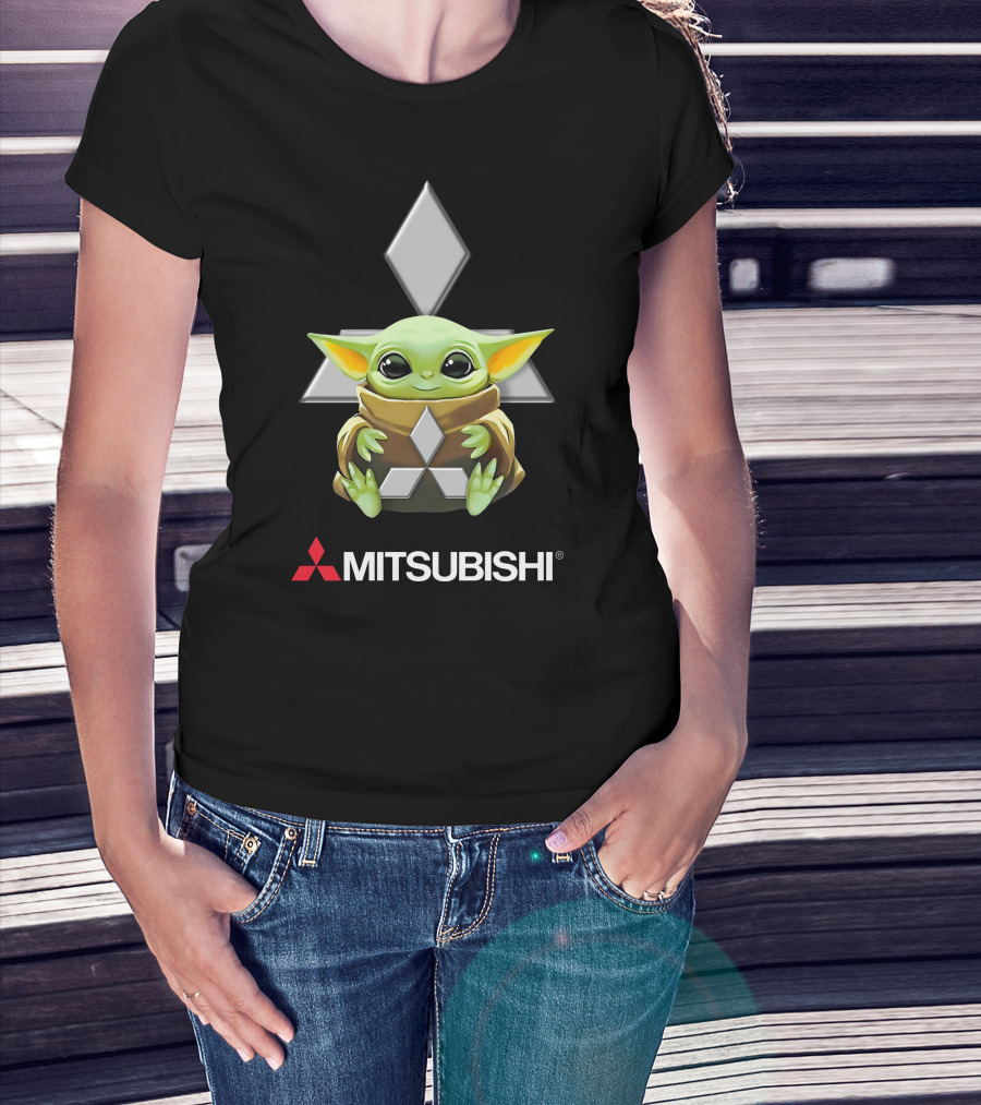 Star Wars The Child Hugging Mitsubishi T-Shirt