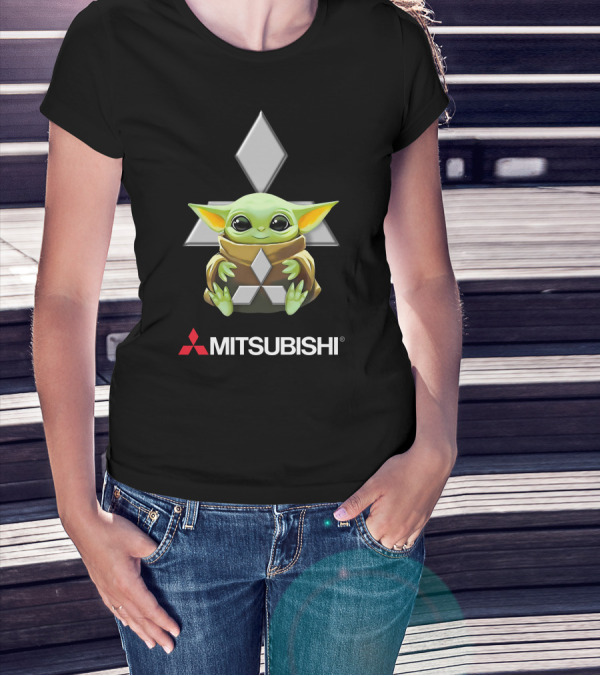 Star Wars The Child Hugging Mitsubishi T-Shirt