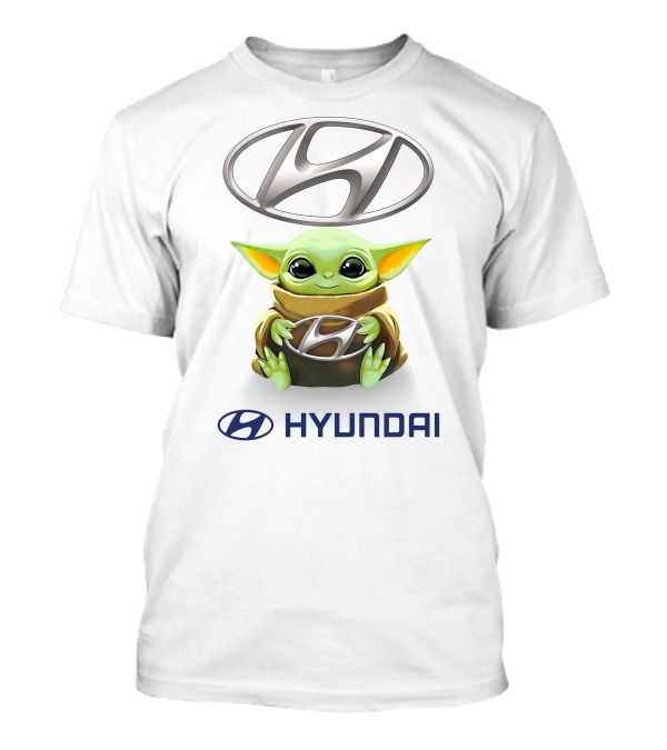 Star Wars Baby Yoda Holding Hyundai T-Shirt