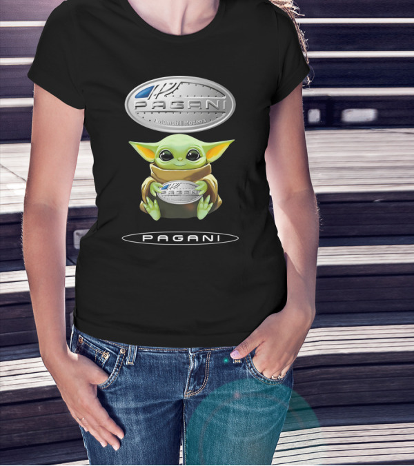 Grogu Pagani Automobili Modena Hug Iconic T-Shirt