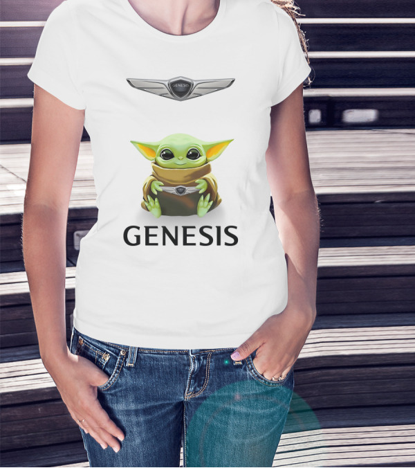 Genesis Logo Grogu Hug T-Shirt