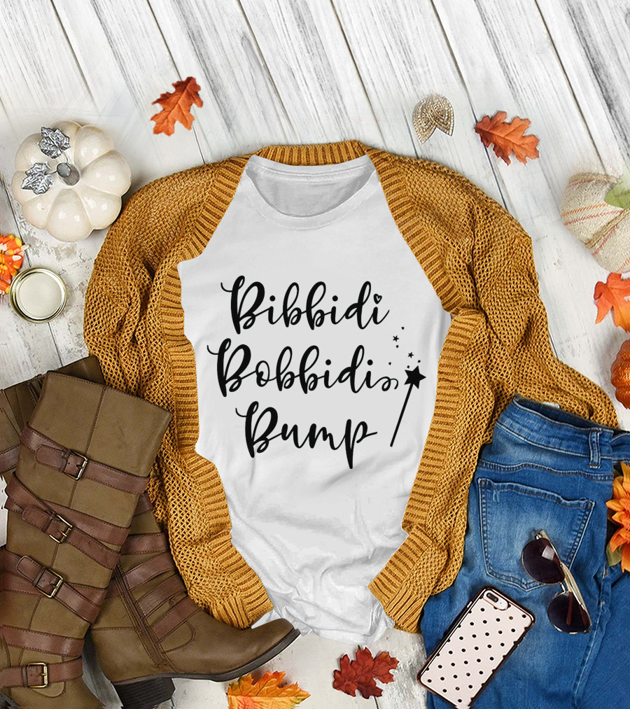 Bibbidi Bobbidi Bump Magic Wand Stars T-Shirt