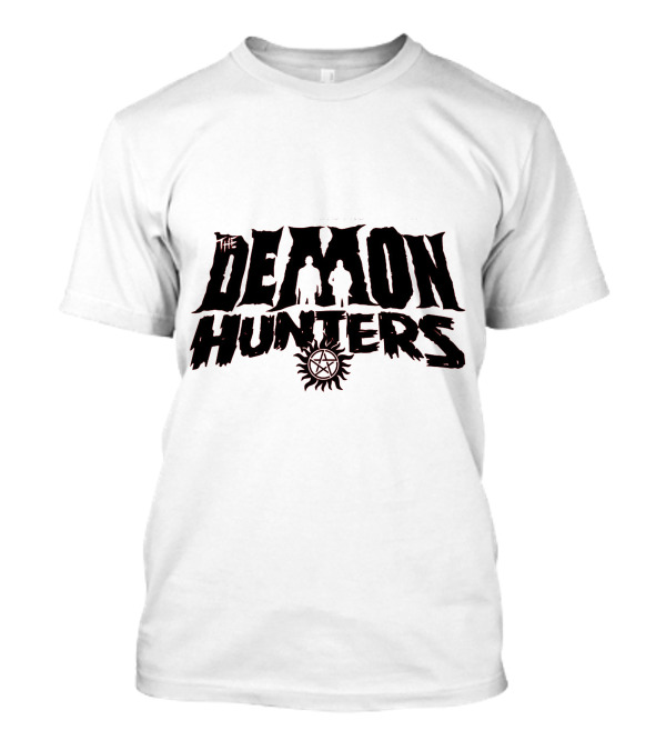 The Demon Hunters Silhouette Symbol With Pentagram T-Shirt