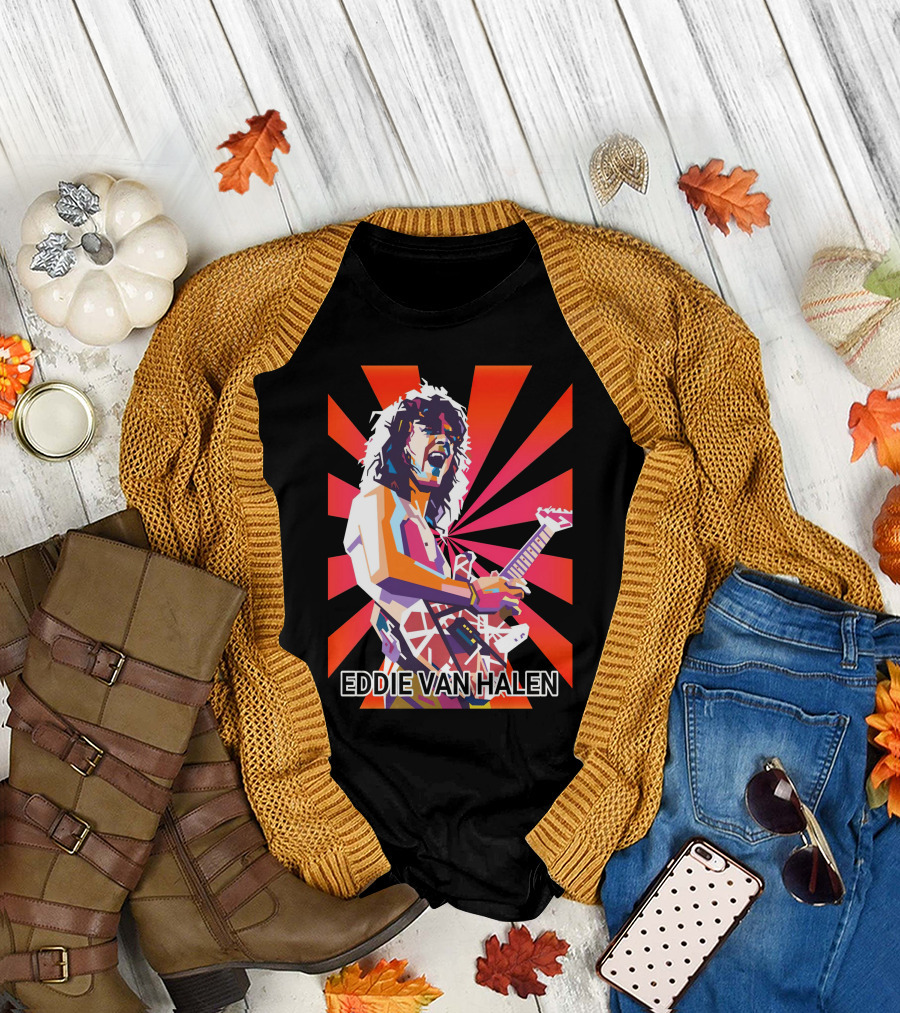 Eddie Van Halen Retro Pop T-Shirt