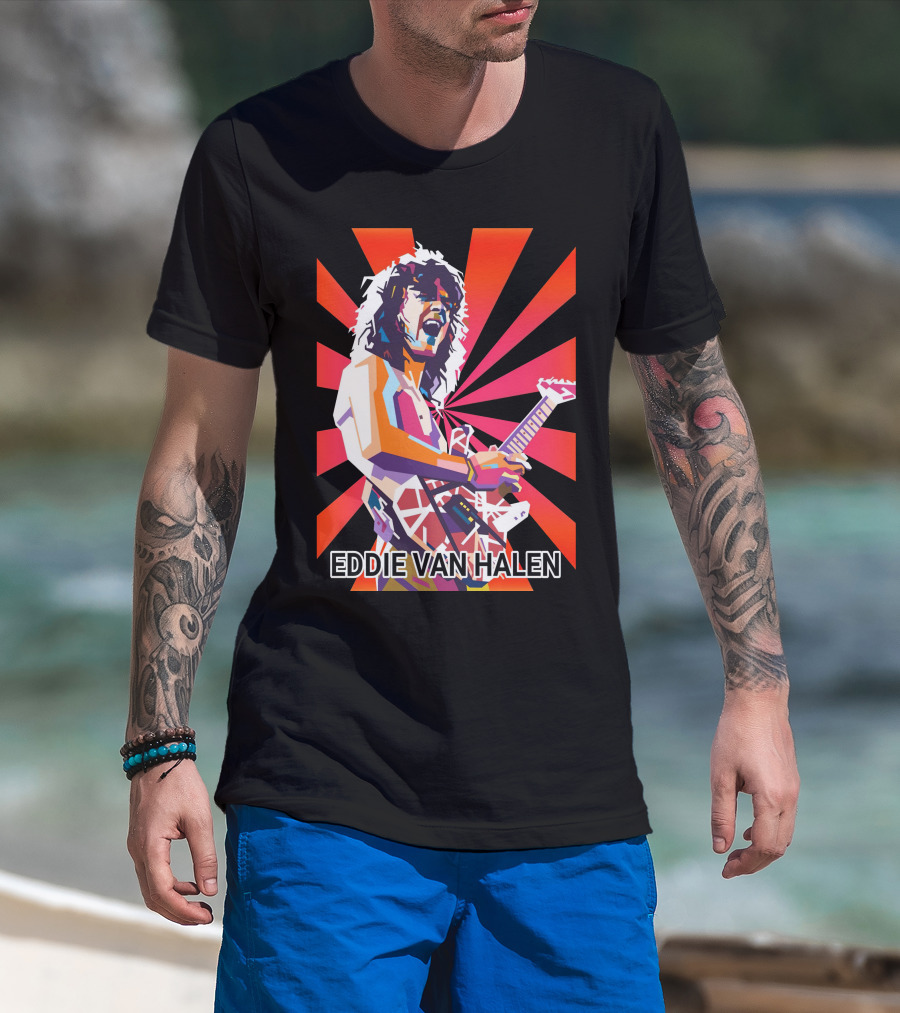 Eddie Van Halen Retro Pop T-Shirt
