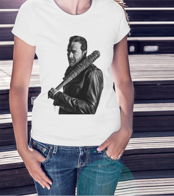 Jeff Negan Walking Dead Lucille Bat Iconic Image T-Shirt