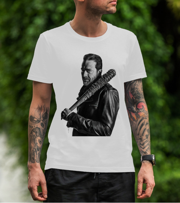 Jeff Negan Walking Dead Lucille Bat Iconic Image T-Shirt