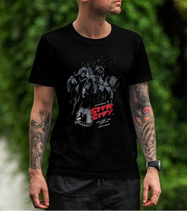 Sith City Darth Sidious Darth Vader Darth Maul Luke Skywalker T-Shirt