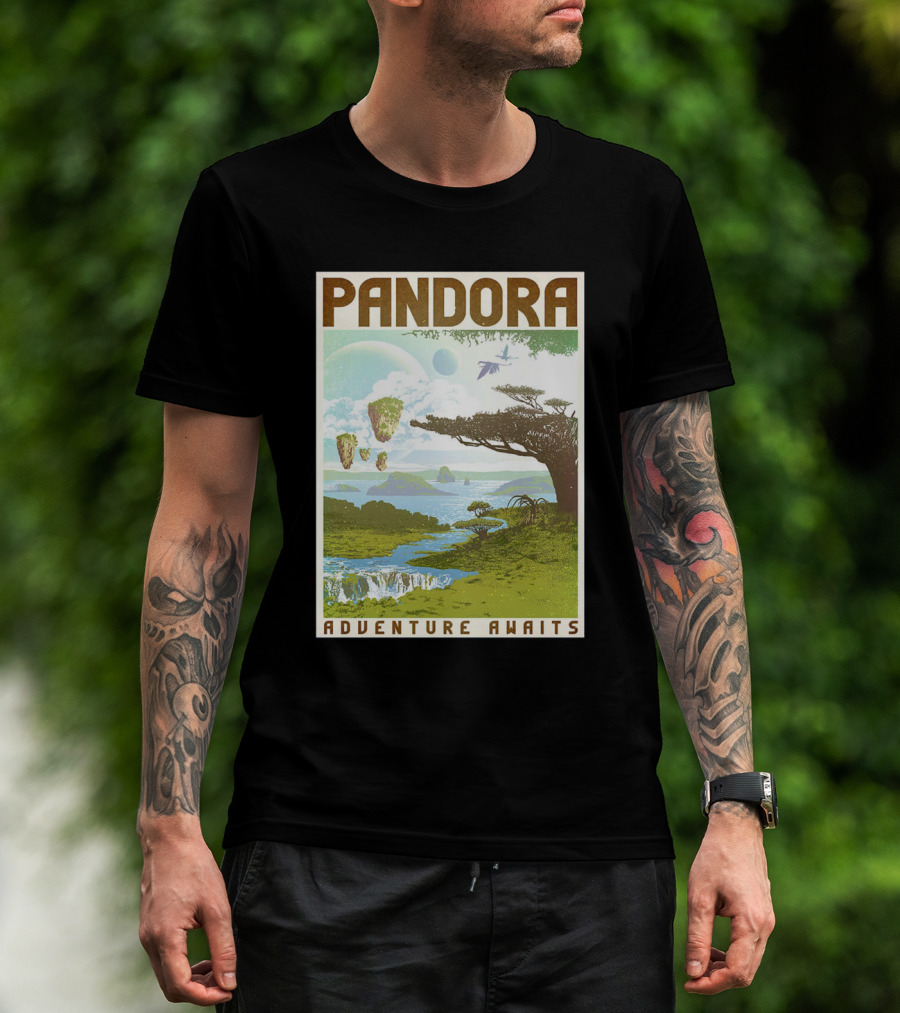 Pandora Adventure Awaits Floating Islands Scenic Landscape T-Shirt