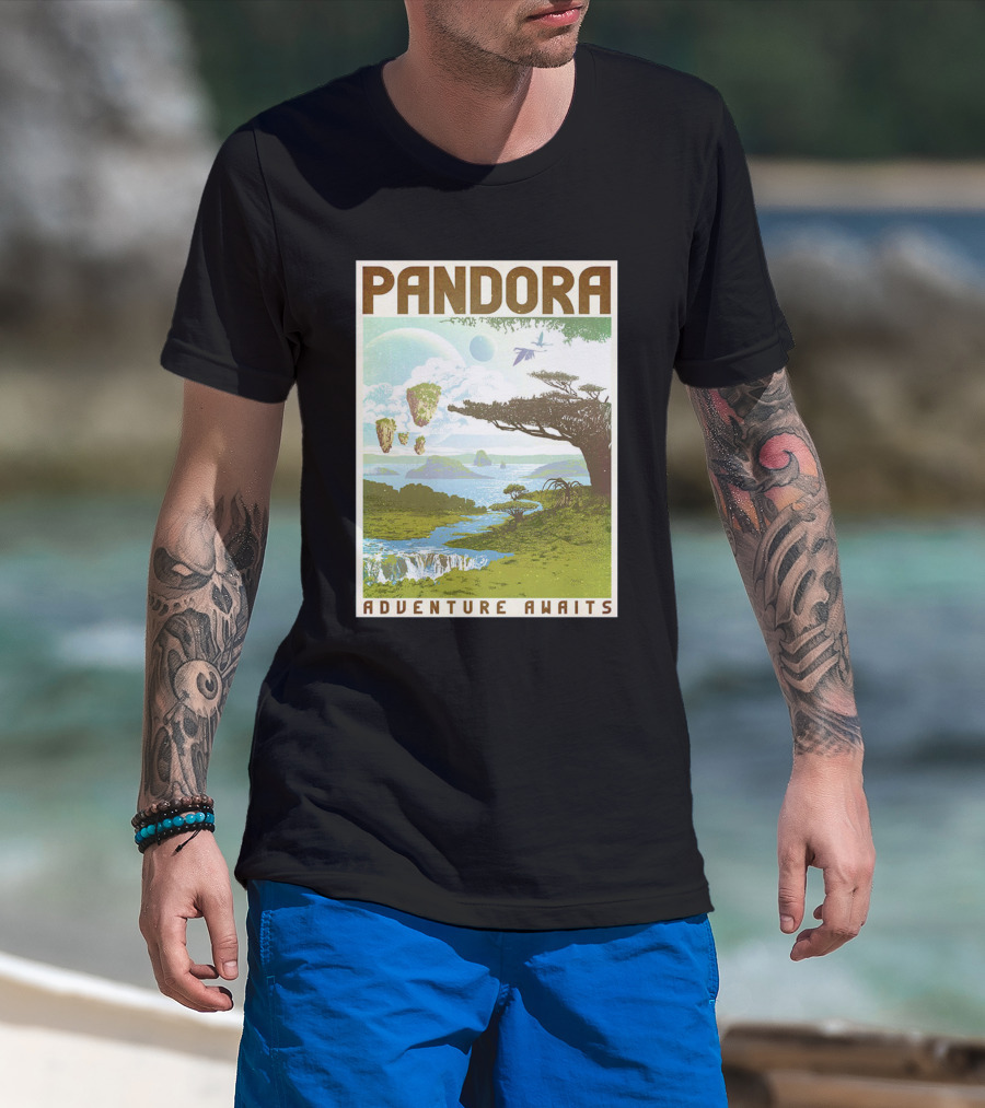 Pandora Adventure Awaits Floating Islands Scenic Landscape T-Shirt