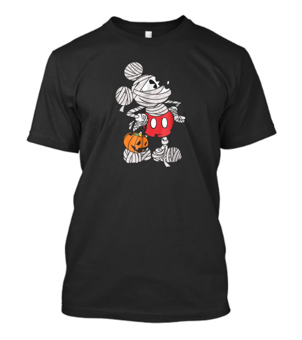 Disney Mickey Mouse Mummy Halloween Pumpkin T-Shirt