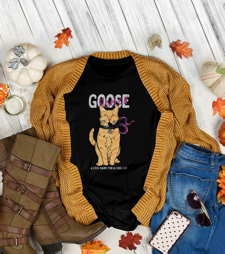 Goose Flerken A Cool Name for a Cool Cat Captain Marvel T-Shirt
