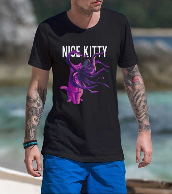 Captain Marvel Goose Nice Kitty Tentacle Creature T-Shirt