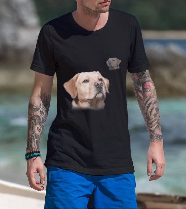 Labrador School Photo Funny Yellow Lab T-Shirt