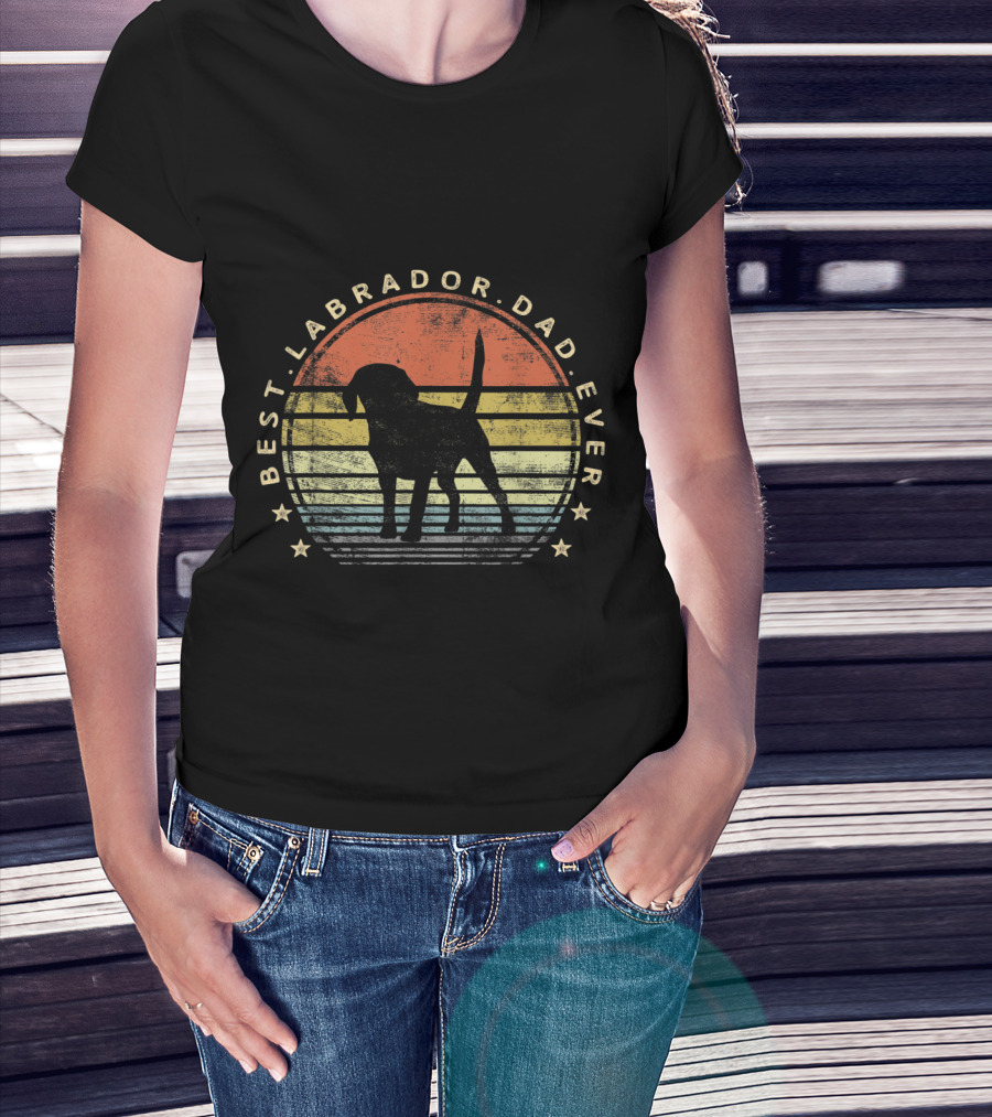Best Labrador Dad Ever Mens Labrador Dog Lover Daddy Owner Gifts T-Shirt