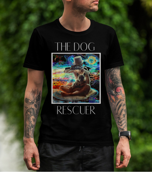 The Dog Rescuer Futuristic Animal Rescue Team Visionary Universe Journey T-Shirt