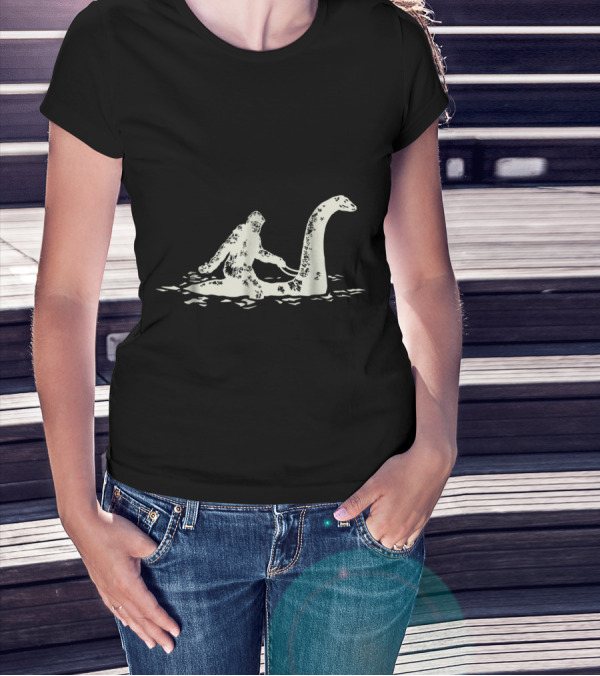 Bigfoot Sasquatch And Loch Ness Monster Adventure T-Shirt