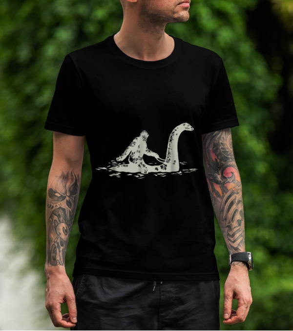 Bigfoot Sasquatch And Loch Ness Monster Adventure T-Shirt