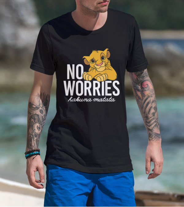 The Lion King No Worries Hakuna Matata Simba Classic Disney T-Shirt