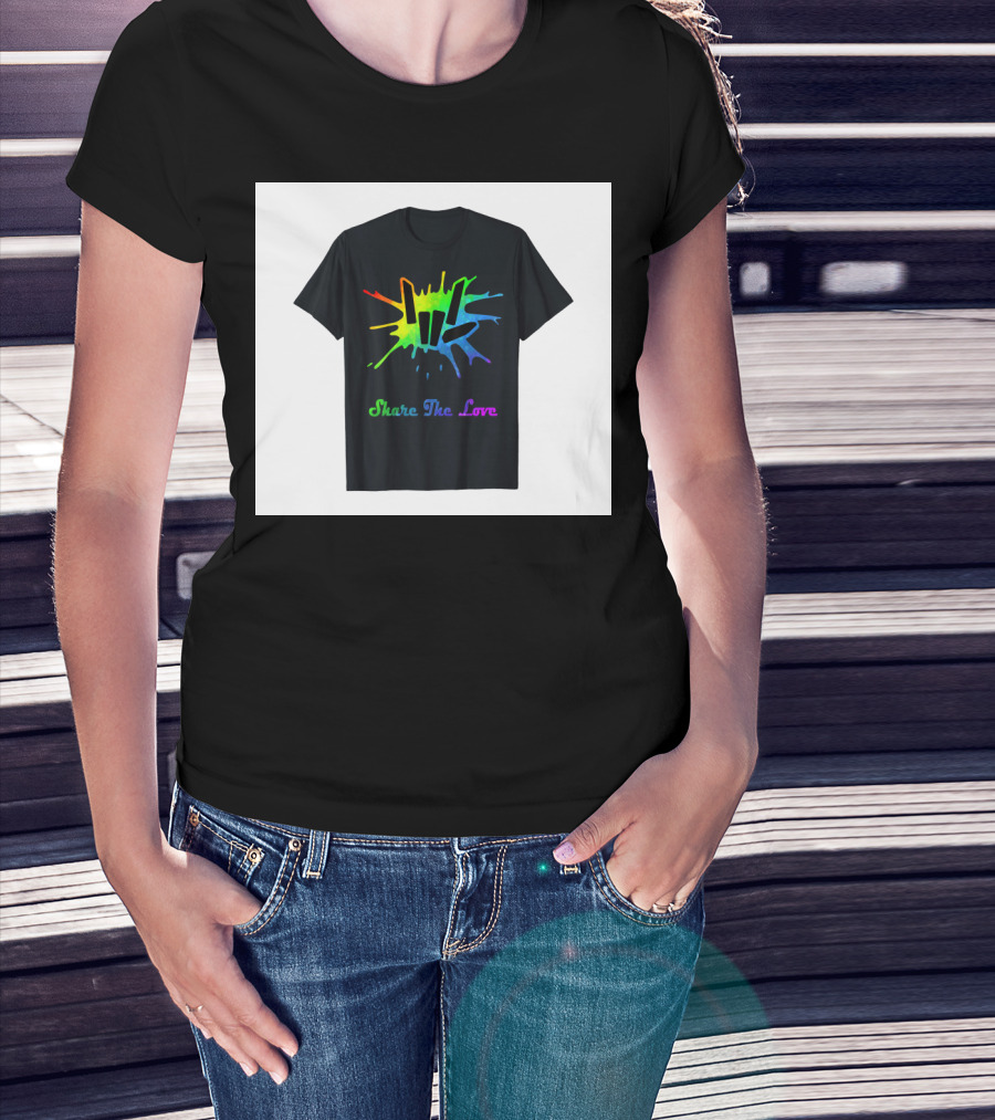 Share The Love Colorful Splash T-Shirt