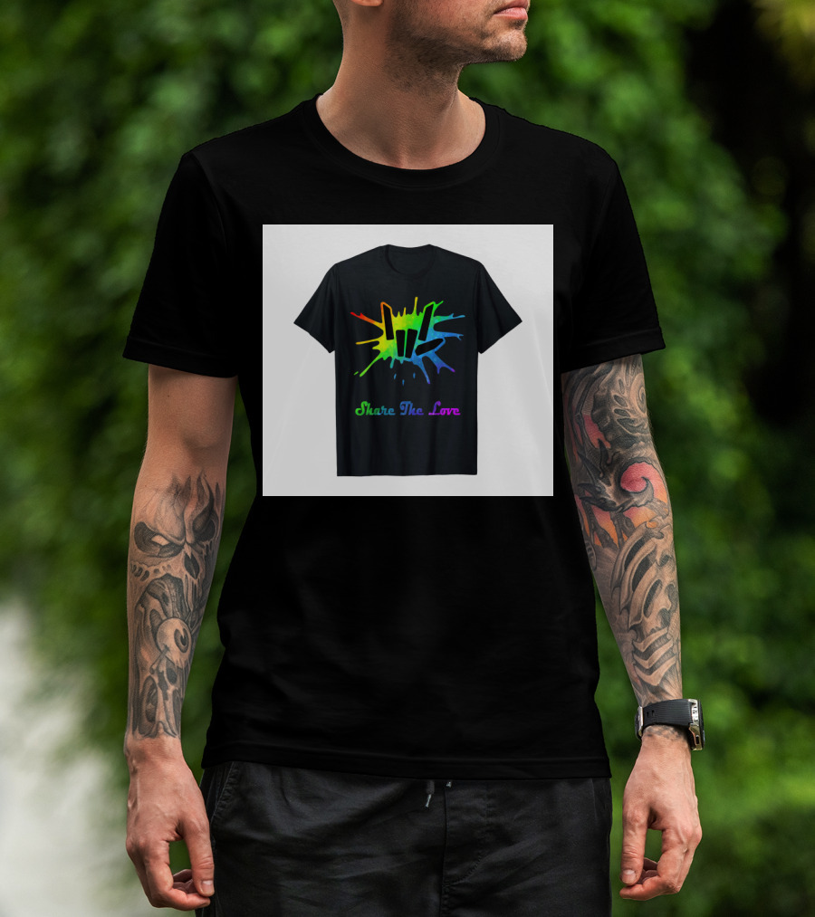 Share The Love Colorful Splash T-Shirt