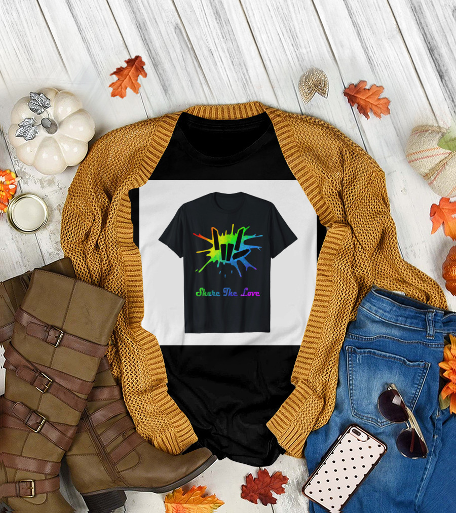 Share the Love Colorful Splash T-Shirt