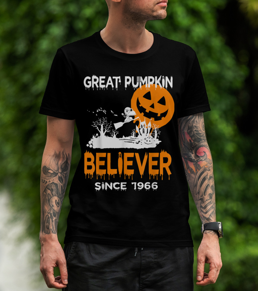 Great Pumpkin Believer Since 1966 Halloween Fun T-Shirt