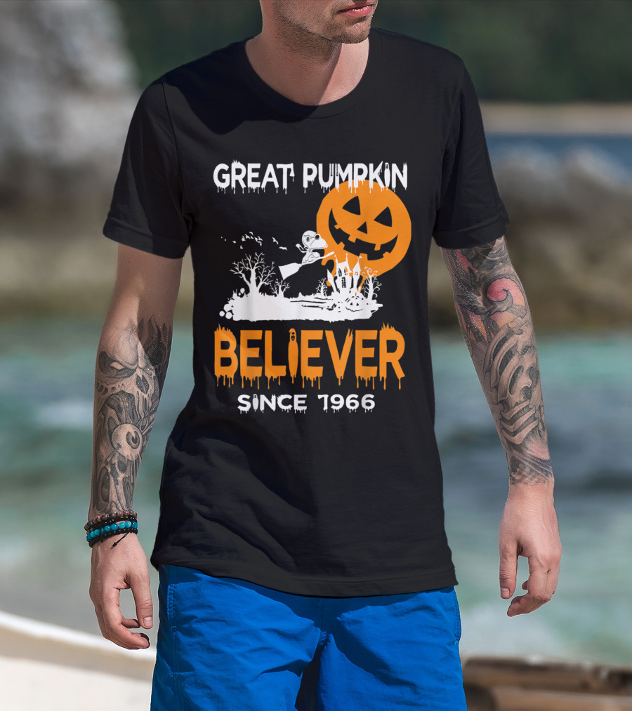 Great Pumpkin Believer Since 1966 Halloween Fun T-Shirt