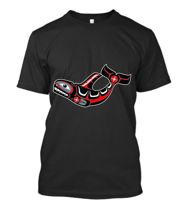 Orca Killer Whale Native American Design For Teens T-Shirt
