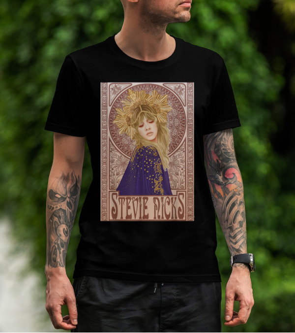 Stevie Nicks Vintage Art Nouveau Style Lady Legend T-Shirt