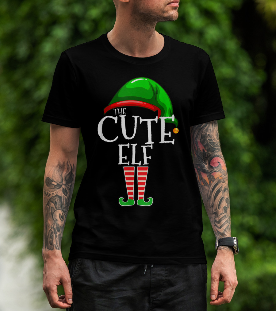 The Cute Elf Christmas Family Matching Group Holiday T-Shirt