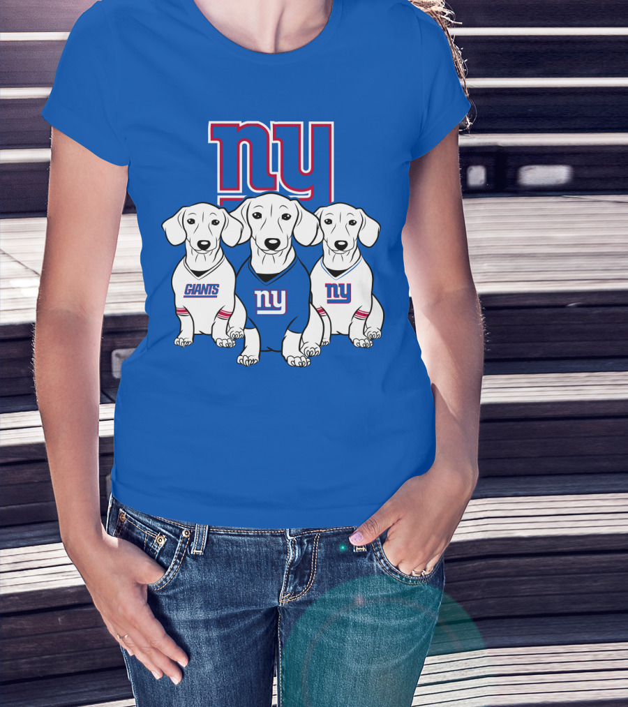 Ny Giants Dachshund Dog T-Shirt