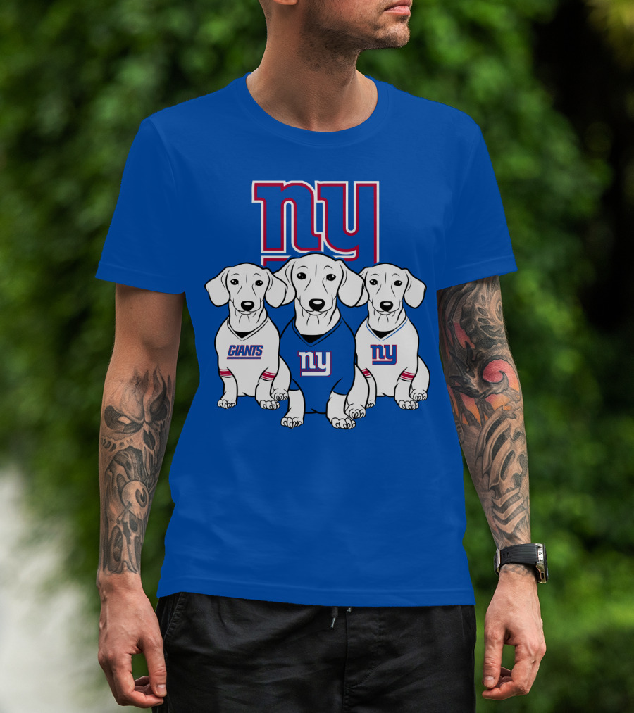 Ny Giants Dachshund Dog T-Shirt