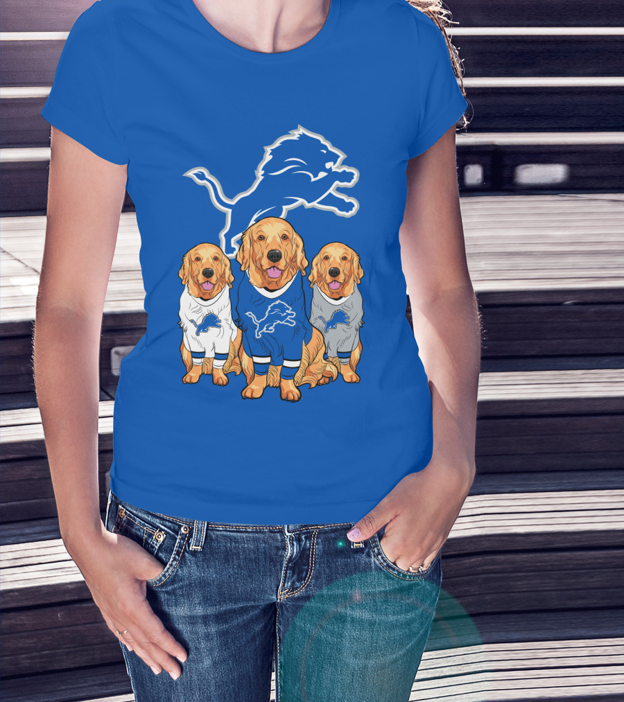 Detroit Lions Golden Retrievers T-Shirt