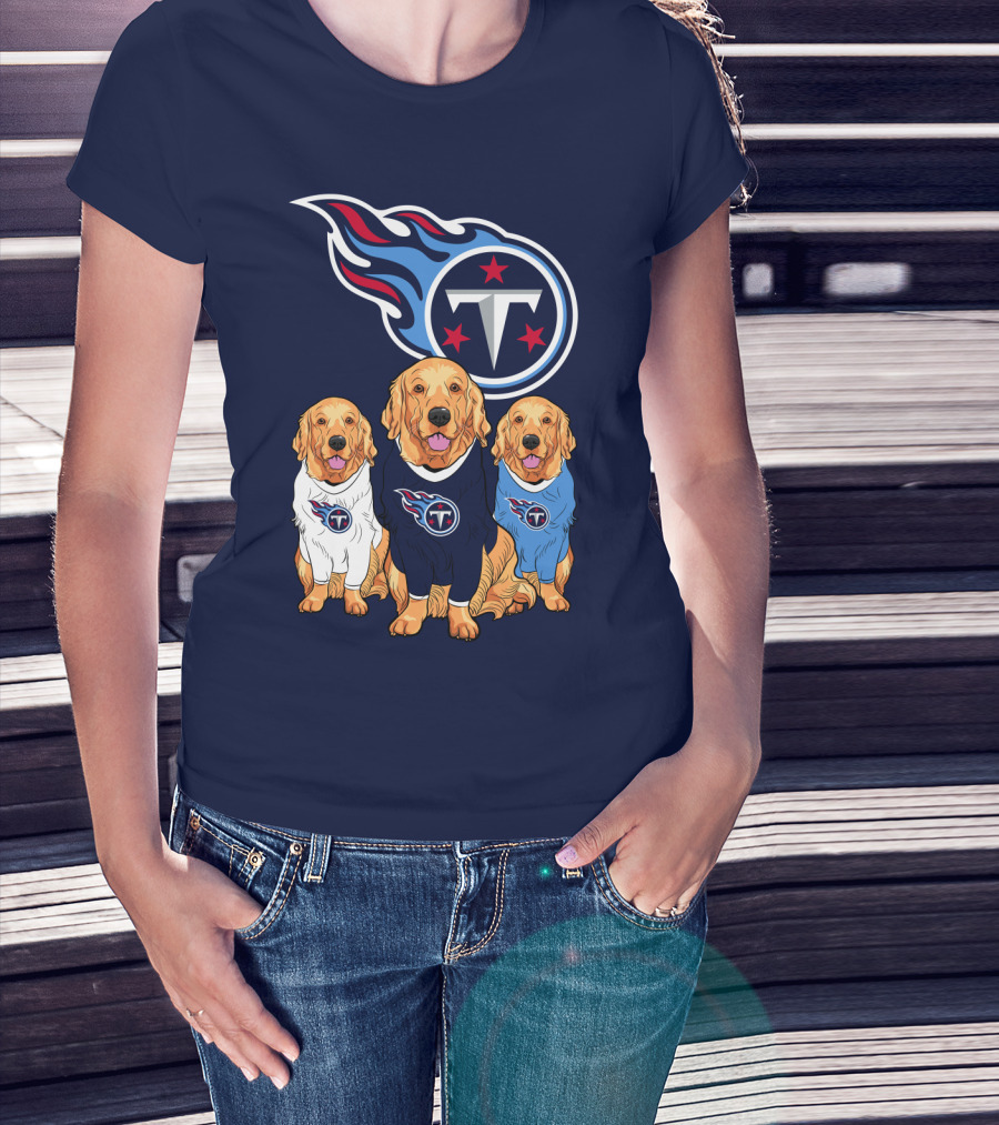 Tennessee Titans Golden Retrievers T-Shirt