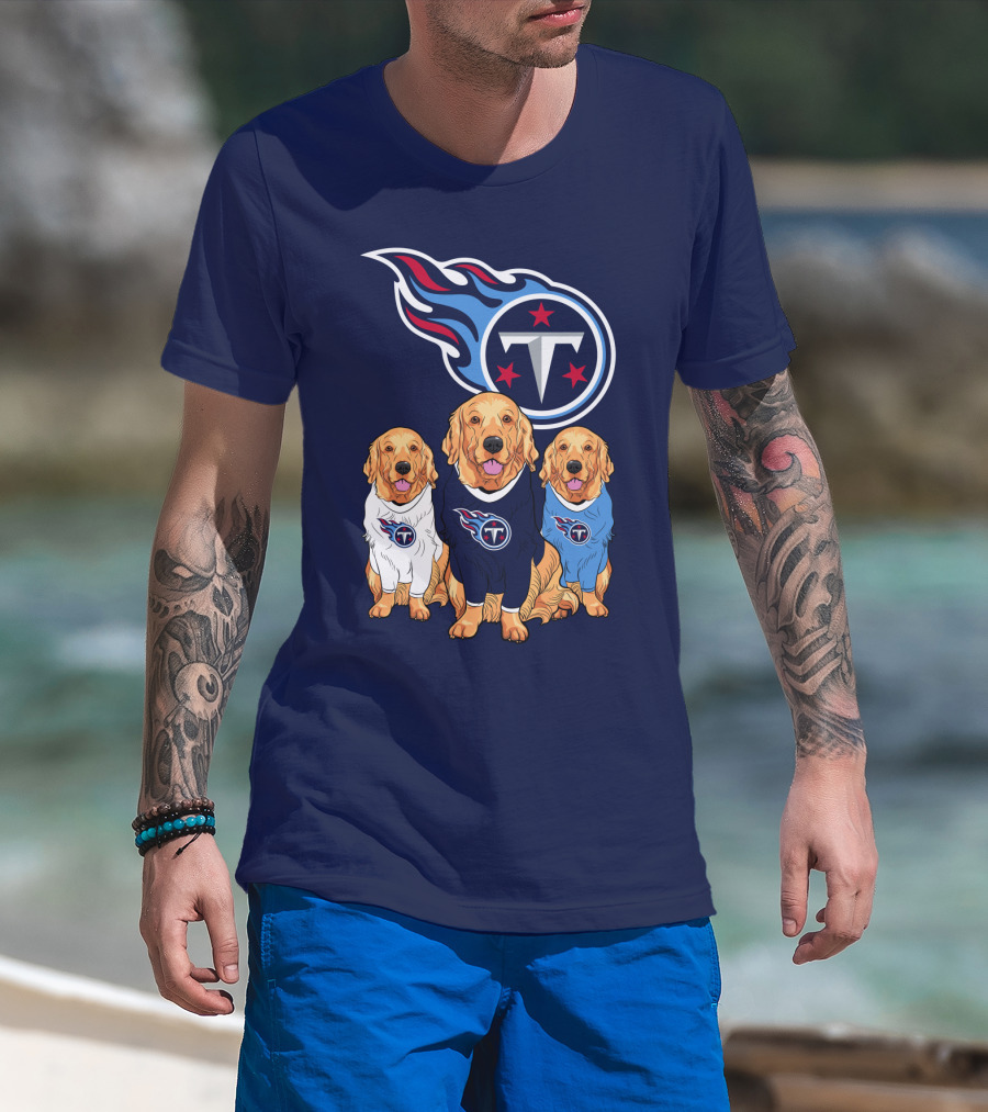 Tennessee Titans Golden Retrievers T-Shirt
