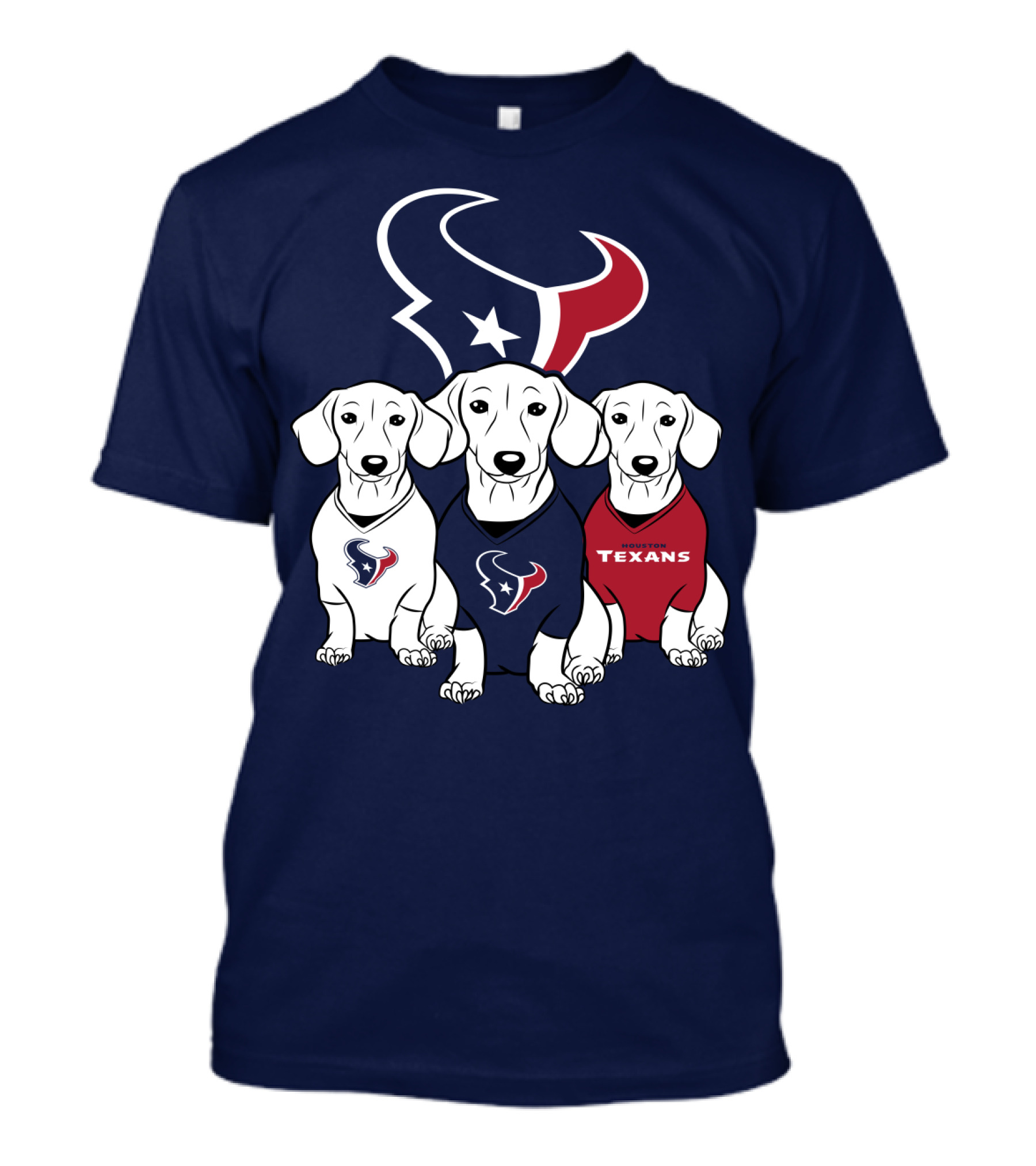 Houston Texans Dachshund T-Shirt