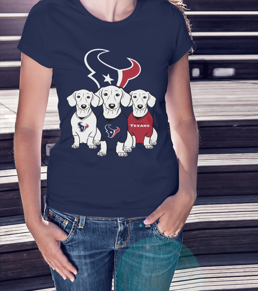 Houston Texans Dachshund T-Shirt