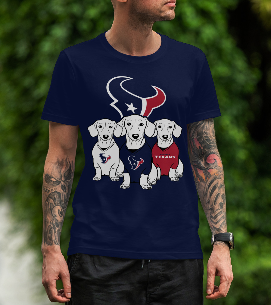 Houston Texans Dachshund T-Shirt