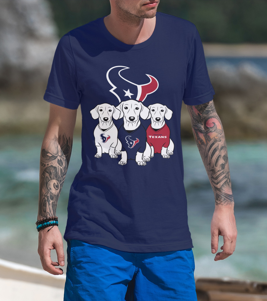 Houston Texans Dachshund T-Shirt