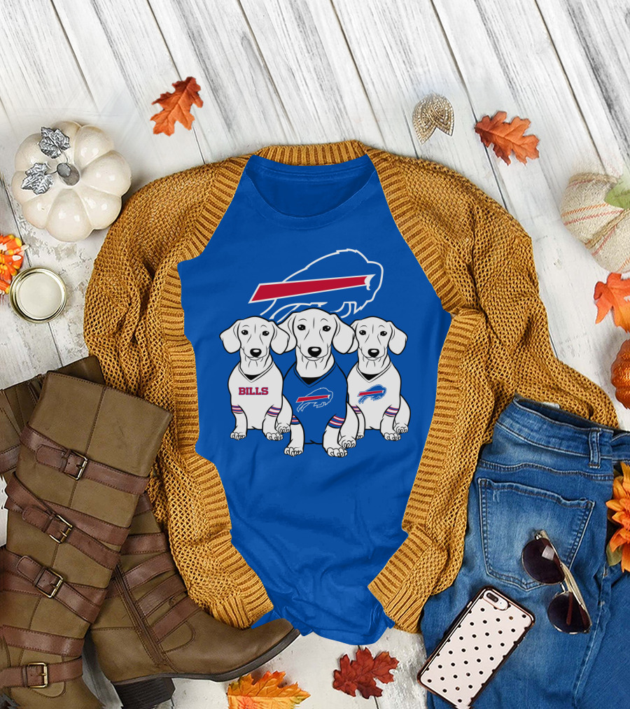 Bills Buffalo Dachshund  T-Shirt