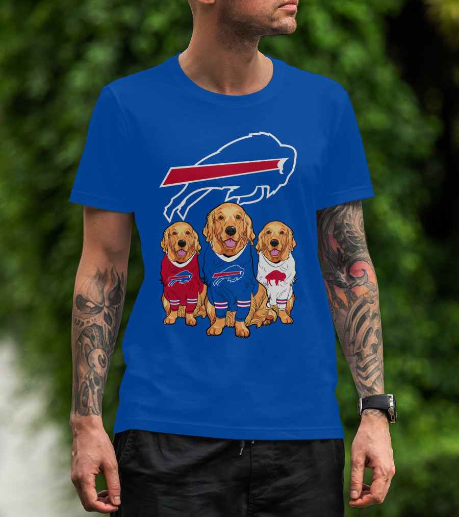 Buffalo Bills Golden Retrievers T-Shirt