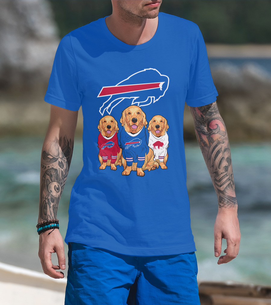 Buffalo Bills Golden Retrievers T-Shirt