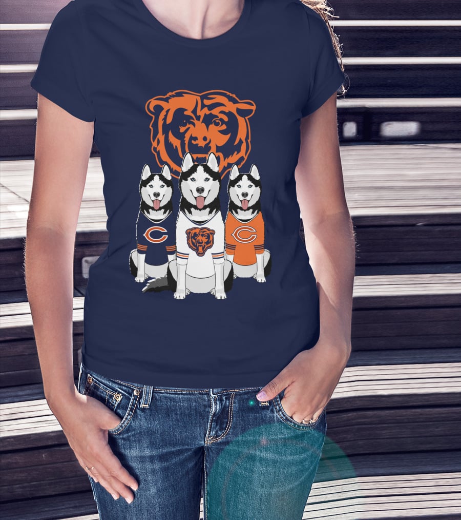 Chicago Bears Triple Husky Fan Gear T-Shirt
