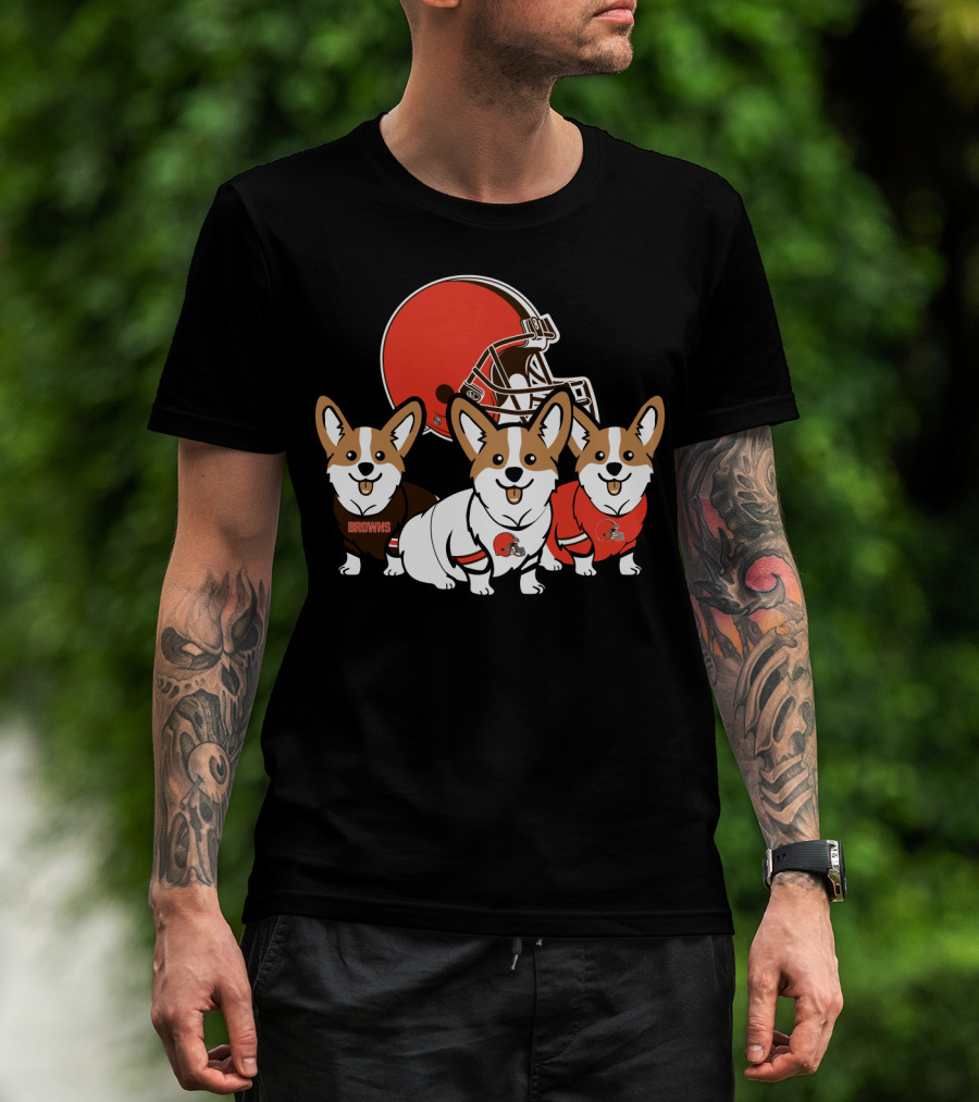 Cleveland Browns Corgi T-Shirt
