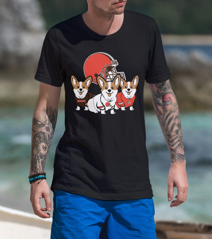 Cleveland Browns Corgi T-Shirt